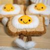 Fried Egg Cute Toast Cartoon Food Plush Toy Doll For Gifts And Room Decoration
