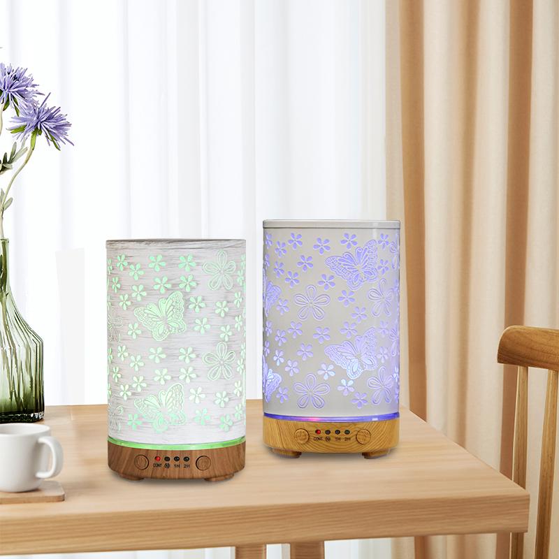 Desktop Decorative Lamp & Essential Oil Diffuser USB Ultrasonic Air Humidifier with LED Night Light Ambiance Lamp for Bedroom