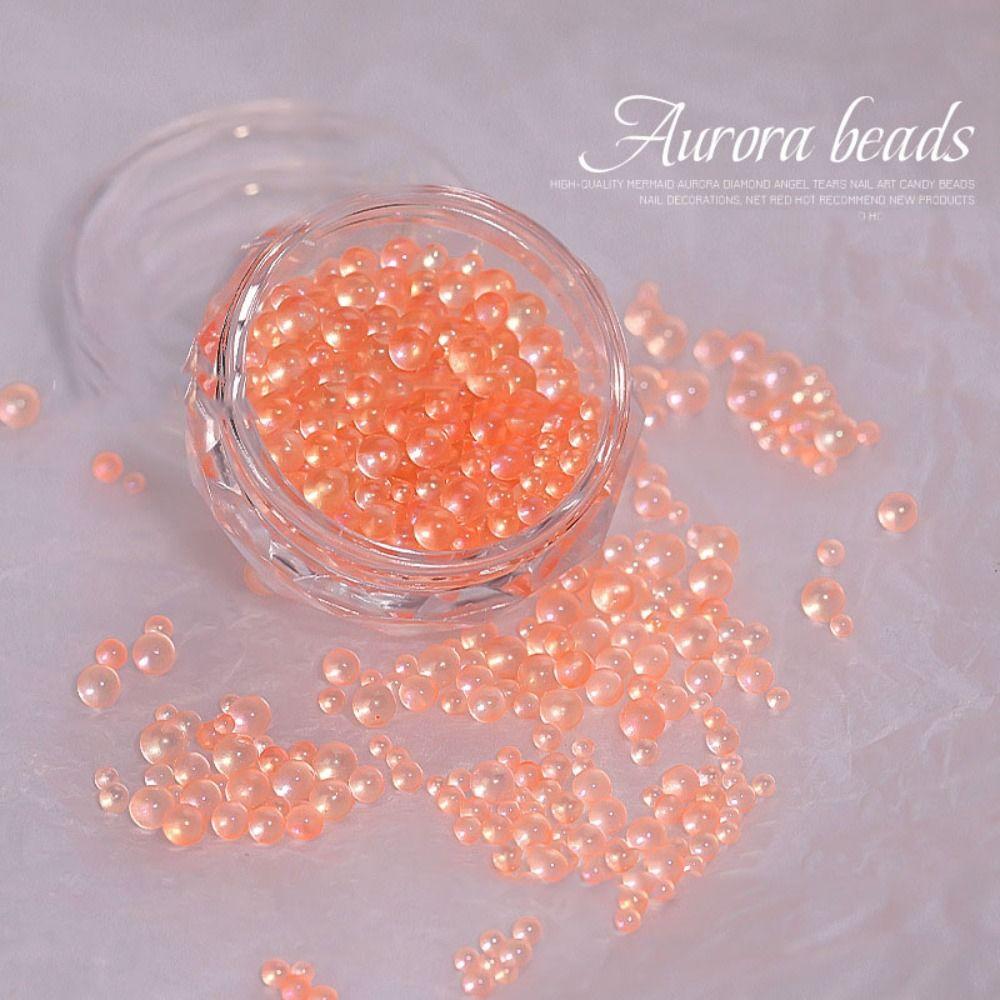 

3D 3D Украшение для дизайна ногтей Микс Шариков для дизайна ногтей Высокое качество Дизайн ногтей Аврора Шарики оранжевый