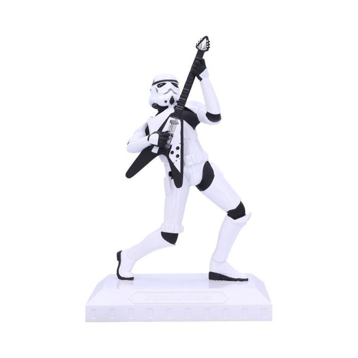 Figurine - rockstar - stormtrooper - 18cm - peinte à la main - licence officielle star wars