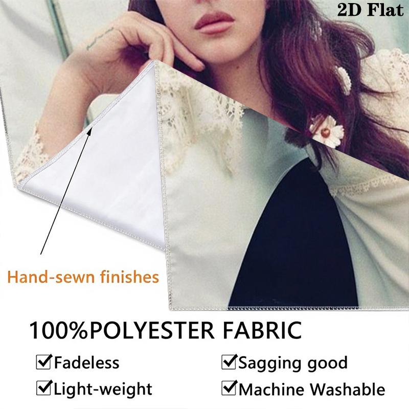 Lana Del Rey Wall Tapestry Aesthetic Wall Hanging Printed Fabric Blanket Decorative Tapestries for Bedroom Living Room Home Decor
