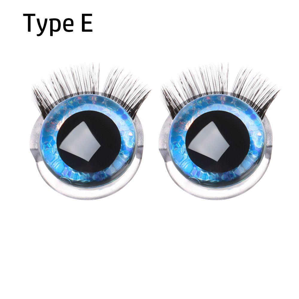 Change Makeup Doll Bear Crafts Stuffed Toys Eye Accessories Doll Eyelash 3D Eyes +Eyelash