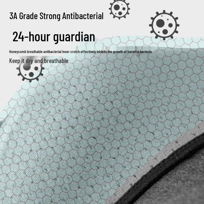 Jeanswest Men's Cotton Antibacterial Boxer Briefs 4-Pack