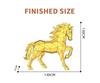Golden Horse DIY Paper Model Ornament - Auspicious Year of the Horse Interior Art Set