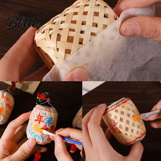 Mini Lantern Crafts Oil Paper Bamboo Weaving Kit  DIY Painting for Craft Set Mid-Autumn Festival  Handmade Handheld Assembly Toy Kids Adults