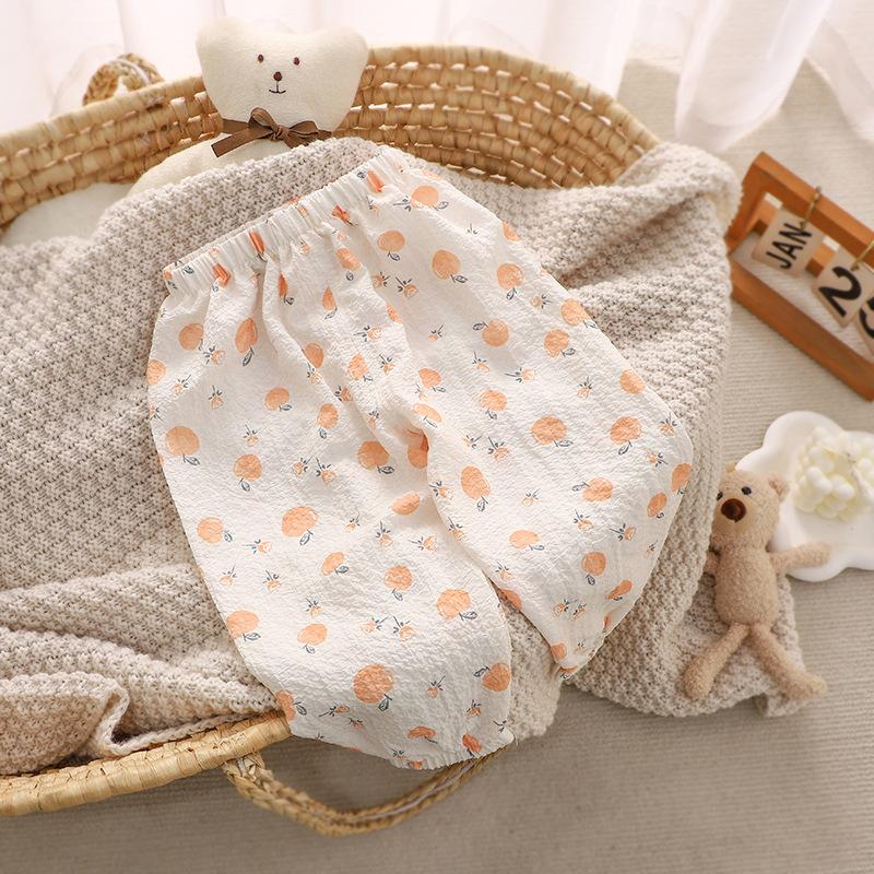 1-5 Years Children's Pants Summer Kids Anti Mosquito Pants for Boys and Girls Baby Casual Crops Breathable Sports Pants for Children