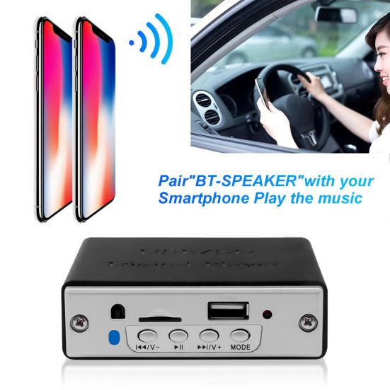 Bluetooth 5.0 Auto USB MP3 Musik Player FM Radio TF Karte Decoder Board Modul