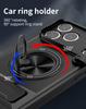 For Magsafe Magnetic Car Mount Ring Soft TPU + Hard PC 2-in-1 Phone Case For iPhone 17 Pro Max 15 13 12 14 16 Pro Max Back Cover