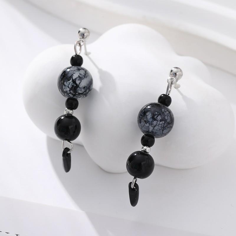 Boucles d'oreilles gland perle en forme d'éventail:  Pendentif Boucle de Paix Style Chinois Rétro pour Costumes Hanfu