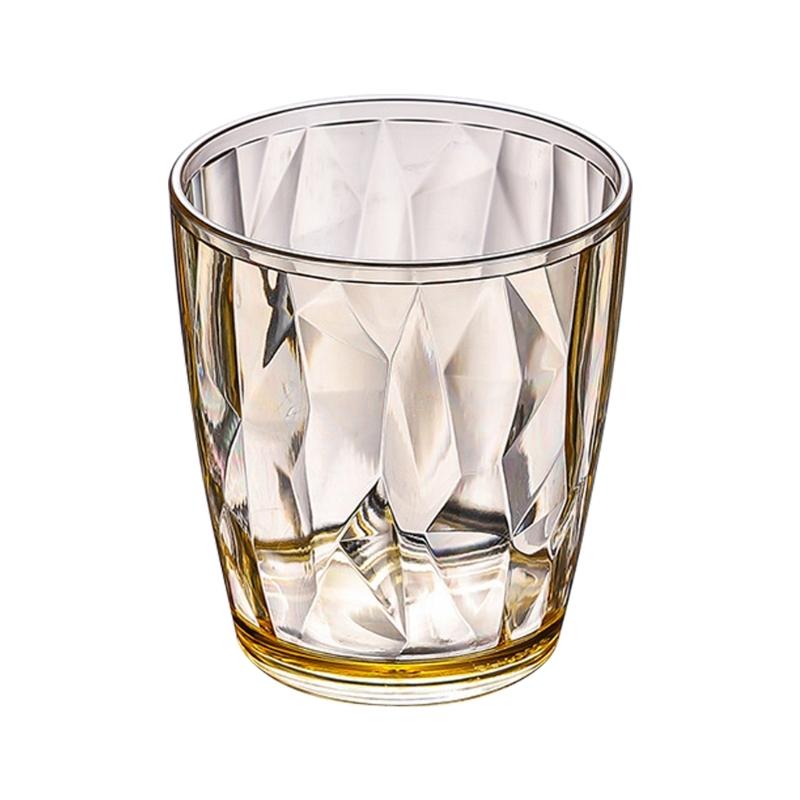 Shatterproof Wine Glasses Unbreakable Water Tumblers 310ml Reusable Fruit Juice Beer Cup Champagne Drinking Cup 1 янтарь