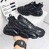 Summer new breathable mesh sports shoes men's trend versatile little white platform casual running shoes