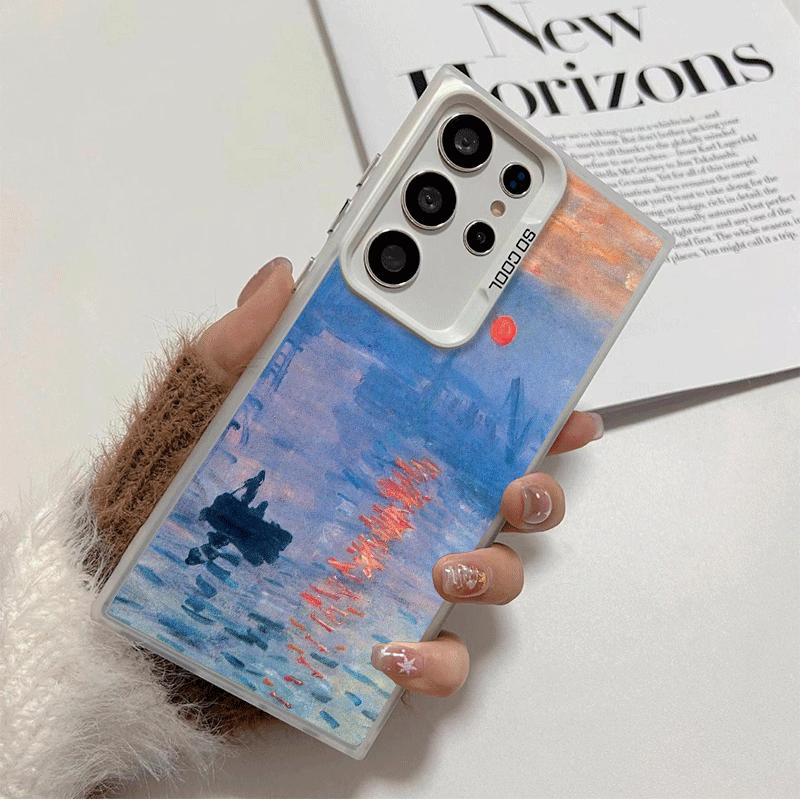

Claude Monet Oil Painting Soft Phone Case for Samsung Galaxy S24 S25 FE S26 Edge S23 Ultra S22 Plus S21 + Shockproof Cover Back Samsung S22 Plus