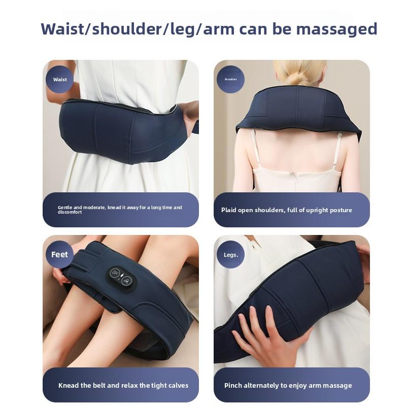 Neck Massager Fugui Bag Kneading Household Cervical Massager Back Hot Compress Massage Shawl Shoulder and Neck Massager
