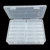12-Pack Clear Plastic Organizer Boxes for Crafts, Jewelry, and Beads - Multipurpose Storage Containers with Snap Lid