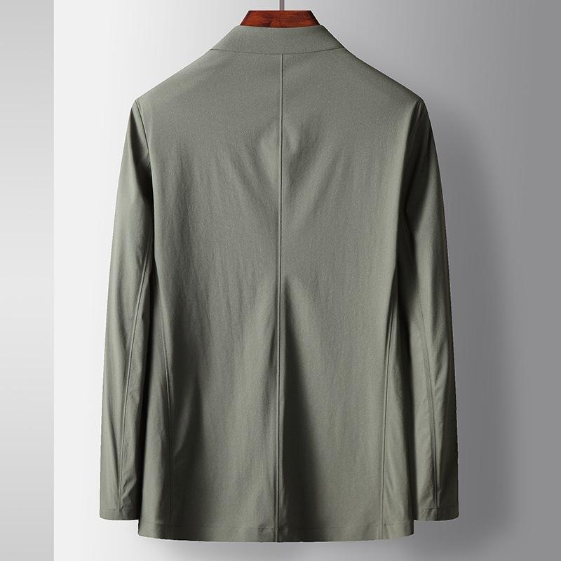 Spring and Summer Light Luxury Business Elastic Thin Single West Middle-aged and Young People Trendy Suit Jacket
