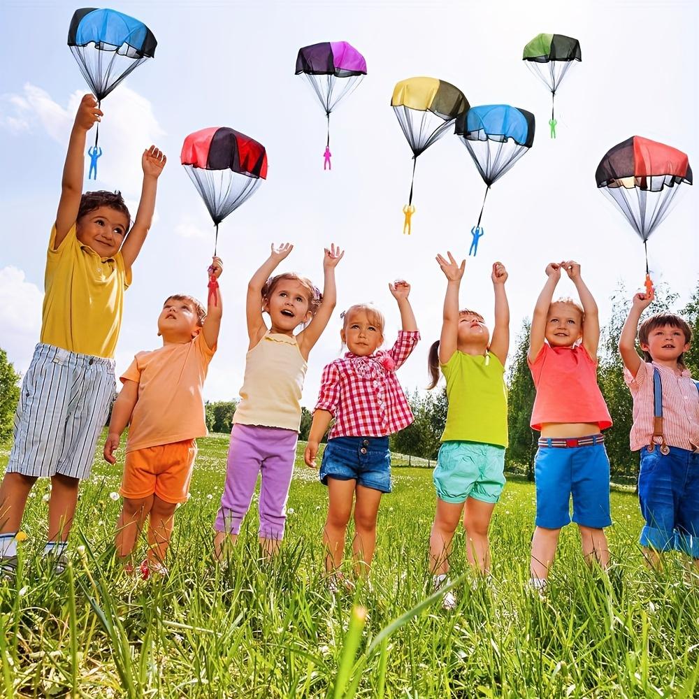 6pcs Parachute Toys For Kids - Tangle Free Flying Outdoor Parachute Men, Small Outside Toys, Boy & Girl Gift Throwing Toy