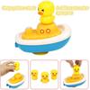 Small Yellow Duck Baby Shower Set Spray Water Water Toys Funny Bathtub Toy  Swimming