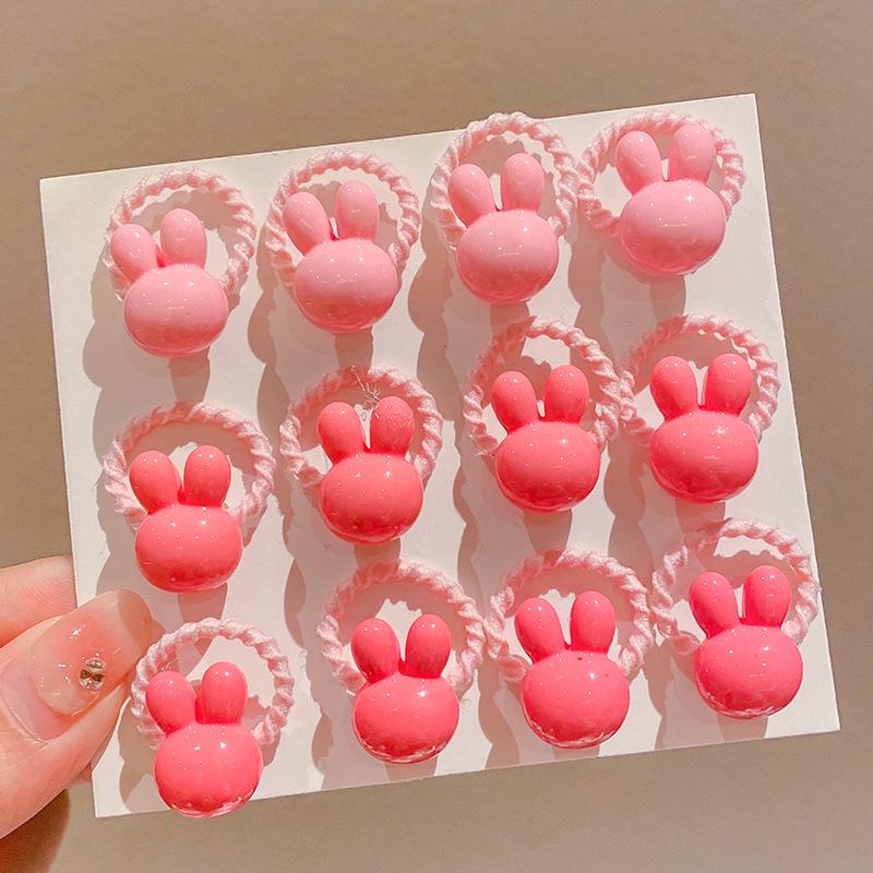 2024 Kid-Friendly Hair Accessories Set - Elastic Cartoon Hair Ties & Ropes for Girls, No-Pain Design