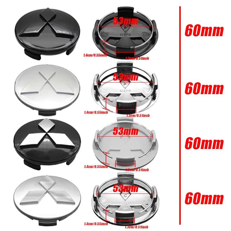 4Pc 54mm Car Wheel Center Cap Hub Covers Badge Accessories For Mitsubishi Outlander Lancer 10 9 ASX RALLIART Eclipse L200 Pajero