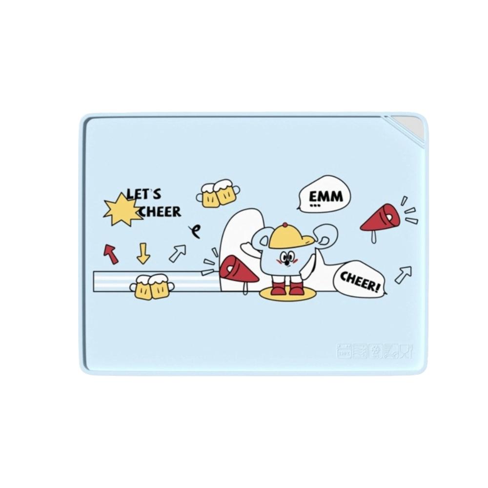 

Durable Cartoon Silicone Place Mat Waterproof Anti-Slip Insulation Pad Oil Proof Heat Resistance Table Mat Kitchen 15.75 x 11.81 in синій