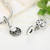 Authentic Sterling Tone Charms Hollow Family Tree Beads Fits Charm Bracelets Jewelry DiyFashion Charm