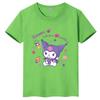 Sanrio Family CUTE Kurumi Cute Printed Childrens TShirt Roundneck Pure Cotton Family Clothing for Parents and Children