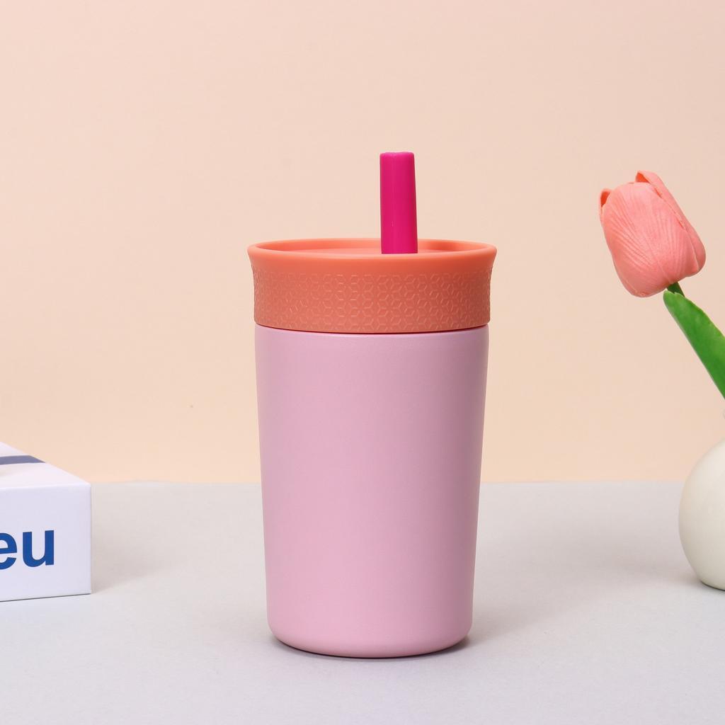 Neue owala gleiche Kaffeetasse Edelstahl hoher Wert tragbar Mini 12oz Strohhalm Auto-Becher