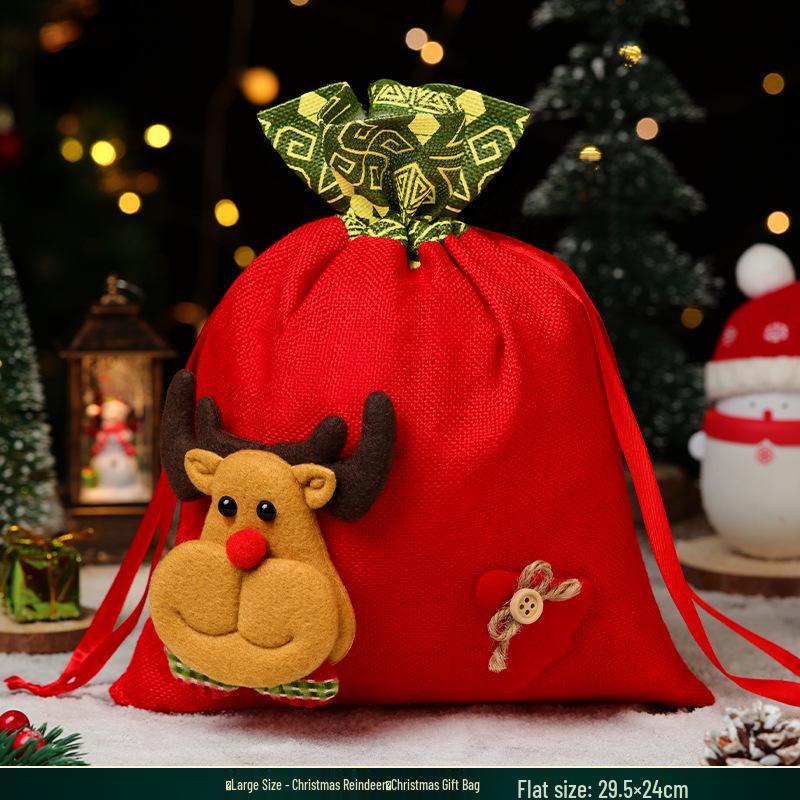 Christmas Eve Apple Gift Set: Peace Apple Candy Bag for Kids