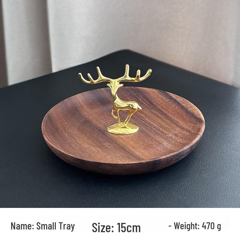 Walnut Wood Multi-Tier Fruit & Dessert Plate