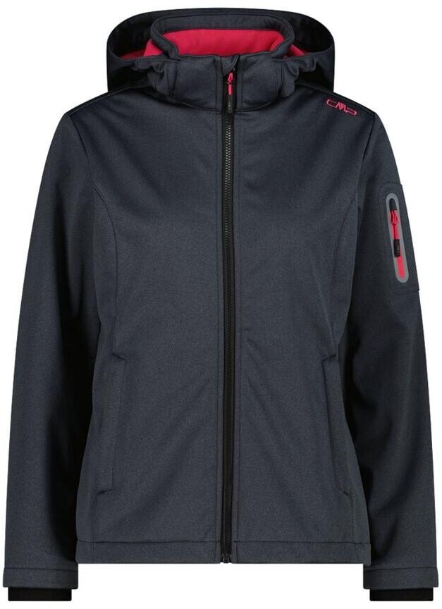 CMP Softshell Jacket Zip Hood Women (39A5006M) Functional Jacket 39A5006M Titanium Carmine Red