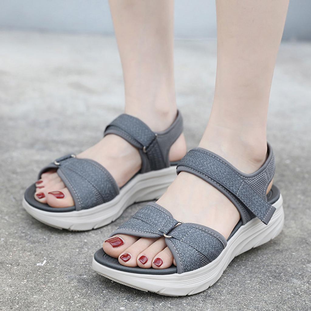 Women'S Flat Sandals Summer Comfortable Walking Sandal Platform Shoes Hiking Shoe Casual Style Accessories Sandalias De TacóN