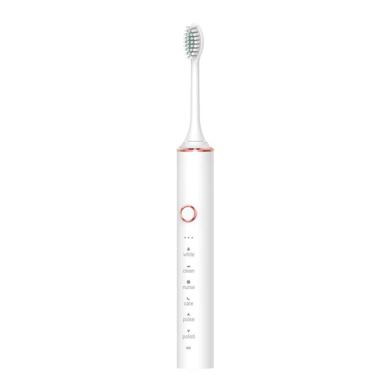 Rechargeable Sonic Electric Toothbrush for Men and Women - Adult Model, Soft Bristles, Waterproof, Long Battery Life.