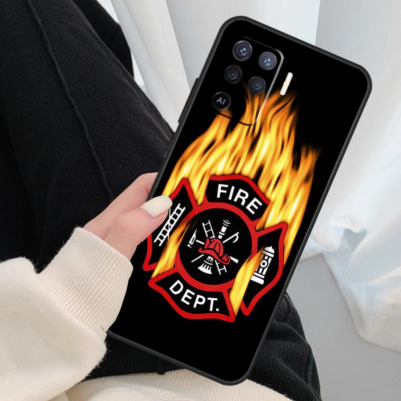 Feuerwehrmann Helden Feuerwehrmann Handyhülle Für OPPO A5 A9 2020 A31 A53 A53S A1K A15 A16 A52 A72 A83 A91 A93 A54 A74 A94