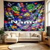 Custom Name Personalized Among Us Print Tapestry, Wall Art Decor, Bedroom, Dorm, Apartment, LivingRoom, Party Backdrop, Gift for Birthday
