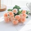 5 Forks 15 Heads Small Carnation for Wedding Arch Decor Christmas Garland Accessories Home Floral Arrangement Artificial Flowers
