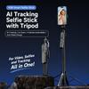 1.8M 360° AI Face Tracking Selfie Stick Tripod, Automatic Rotating Gimbal Phone Stand, Smart Follow Tripod for Vlog, Live Streaming, Video & Selfie