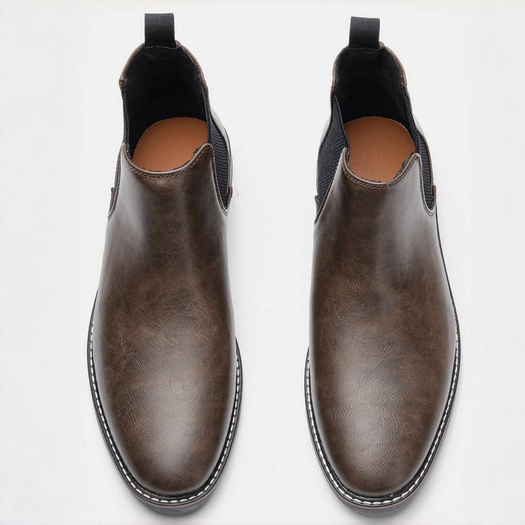 Boots Men Brand Retro Comfortable Casual Fashion 2026 Boots Leather
