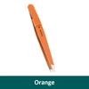 Colorful Stainless Steel Eyebrow Tweezers, Slant Tip Precision Hair Removal, Hollow Design Beauty Tool for Men Women