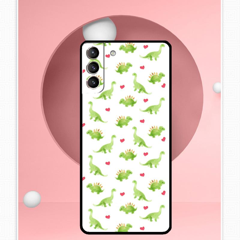Dinosaur Pattern Case For Samsung Galaxy S24 Ultra S20 S21 S22 S23 S25 Ultra S9 S10 Plus S25 FE Cover Funda