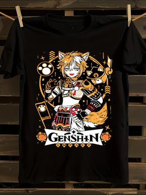 Genshin Impact Gorou Anime Graphic T-shirt