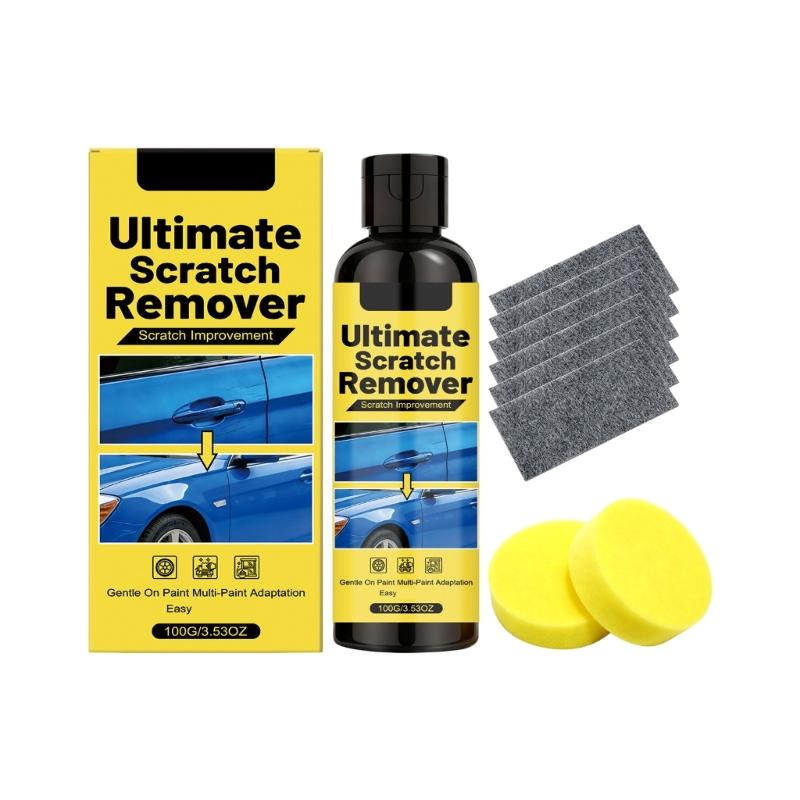 Long Lasting 100G Car Scratch Repair Compound and Polish Kit for Light Scratches Swirl Marks On All Paint Colors Easy DIY Use