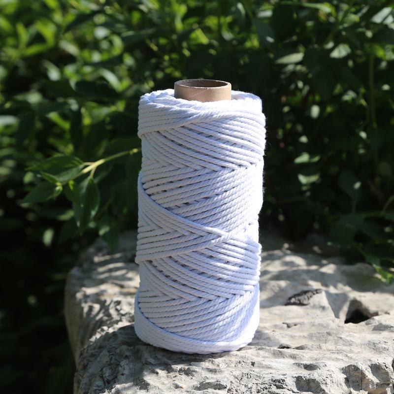 2 mm farbiges Baumwollfadenseil für selbstgemachte dekorative geflochtene Wandteppiche