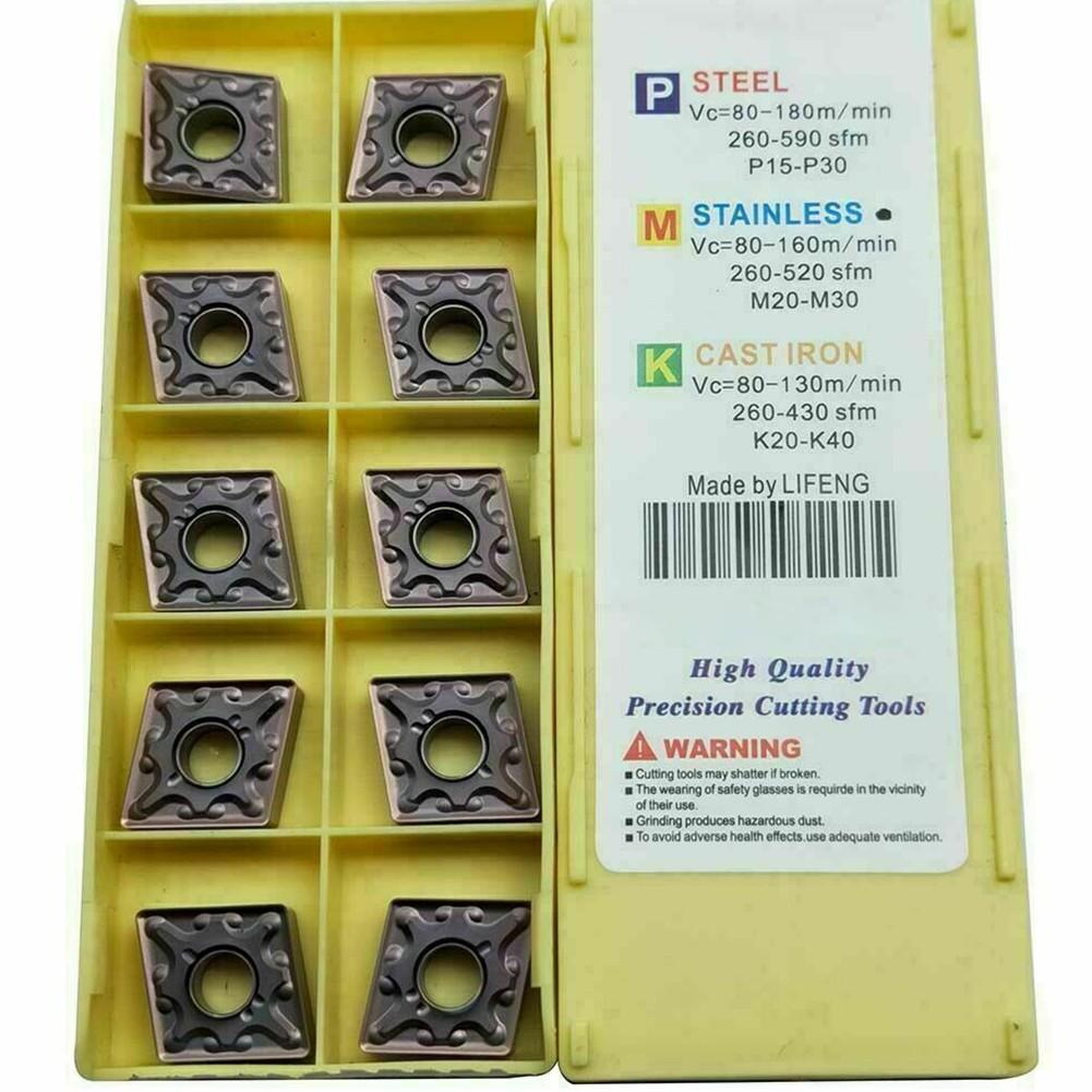 10pcs CNMG120408-MA LF6018 CNMG432 CNC Carbide Turning Inserts for Steel
