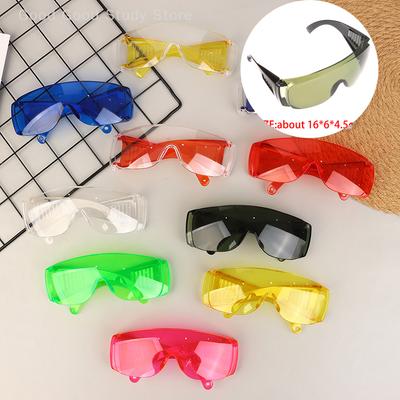 2 Stück Bunte Brille Augenschutz Wind- und Staubdichte Brille Outdoor-Sport UV-Schutz Spritzschutz Belüftete Radsport-Sonnenbrille