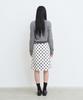 Musinsa Standard Woman Women'S Polka Dot Knee-Length Skirt [Cream]