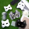 1Set Semi Finished Mask Fox Cat Mask DIY Mask Set Festival Supplies DIY Materials Bag Cosplay