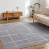 Homiin Carpet Rug 200 X 250 Cm 3 Tatami Suitable for All Scandinavian Light Gray (approx. Mats) Washable, Seasons, Style,