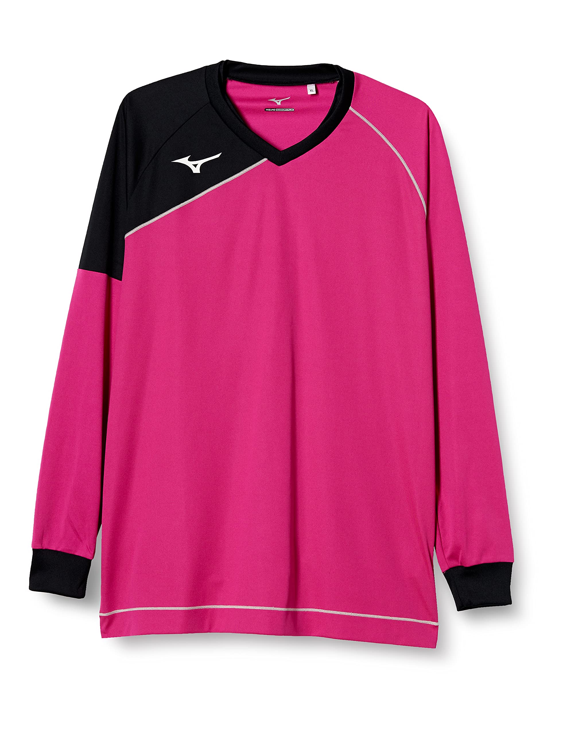 

Игровая волейбольная футболка Mizuno V2MA8021, Ягодный розовый x Черный, Японский размер XL (эквивалент японского размера XL)