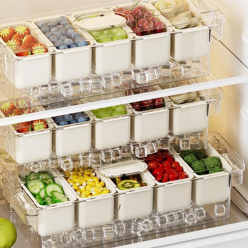 Condiment Containers Multifunctional Seasoning Containers 5 Compartments Reusable Kitchen Supplies Snack Organizer For Daily Use