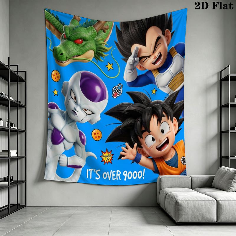 Dragon Ball Heroes Wall Tapestry Aesthetic Wall Hanging Printed Fabric Blanket Decorative Tapestries For Bedroom Living Room Home Decor